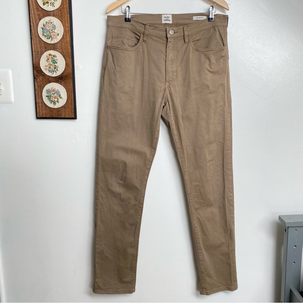 Flint and Tinder Slim Fit Five Pocket Chino Pants